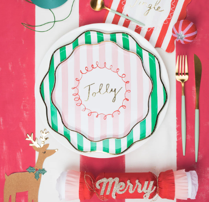 Meri Meri Reindeer With Holly Napkins