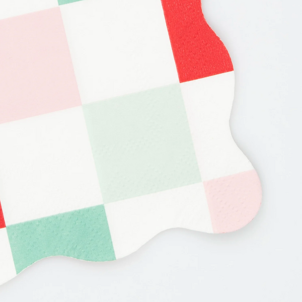 Meri Meri Multi Check Small Napkins