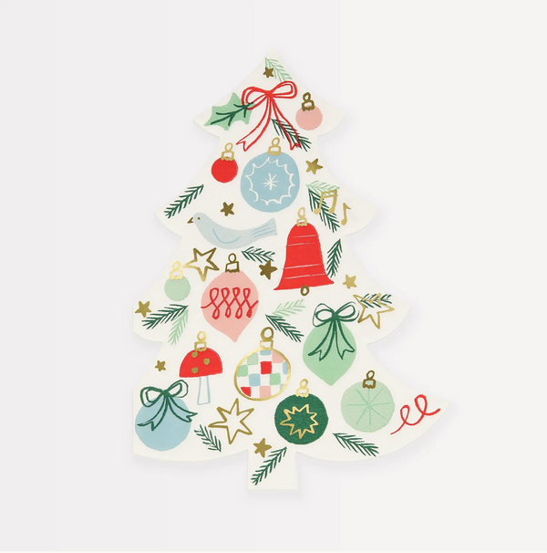 Meri Meri Festive Pattern Tree Napkins