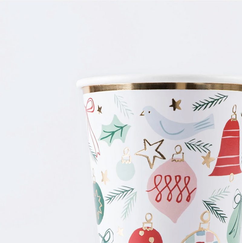 Meri Meri Festive Pattern Cups