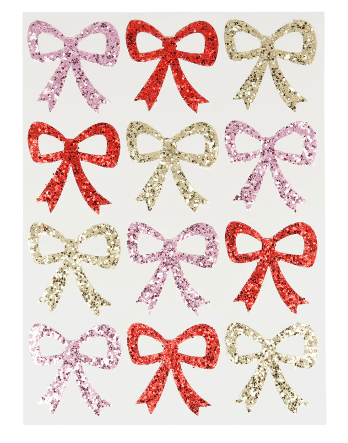 Meri Meri Eco Glitter Bow Stickers