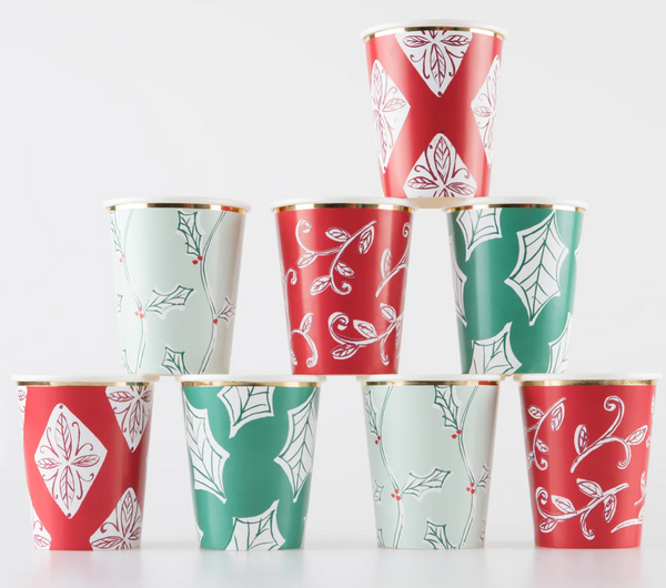 Meri Meri Block Print Cups
