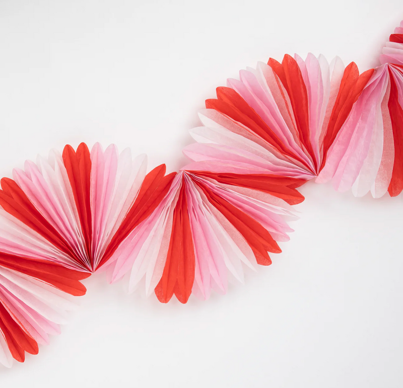 Meri Meri Candy Cane Stripe Honeycomb Garland