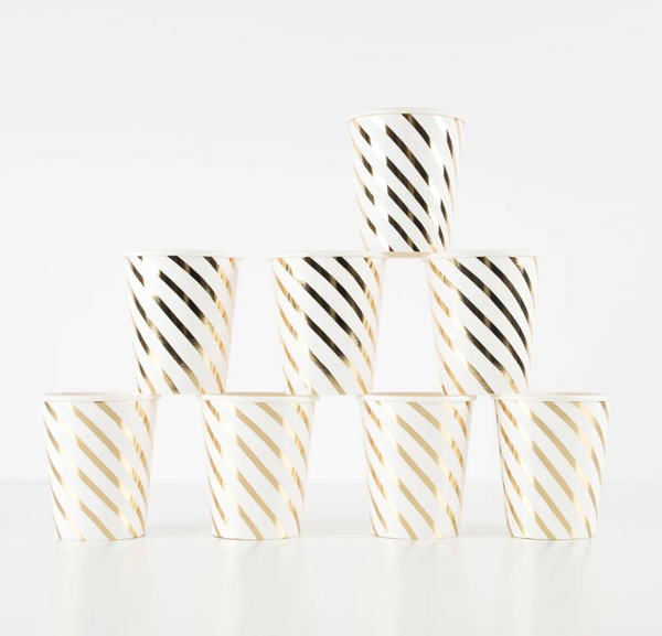 Meri Meri Gold Swirl Cups
