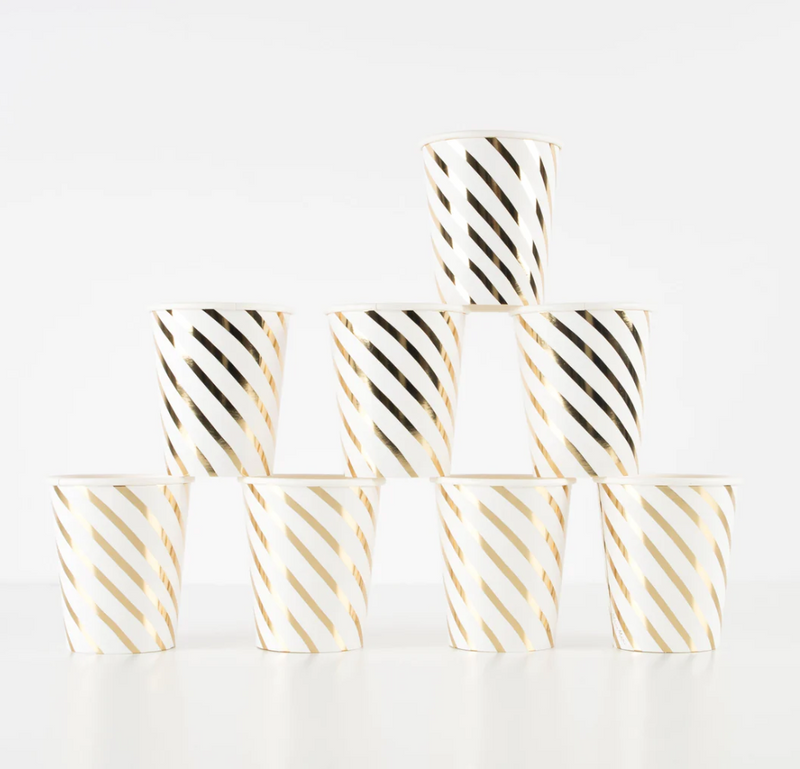Meri Meri Gold Swirl Cups
