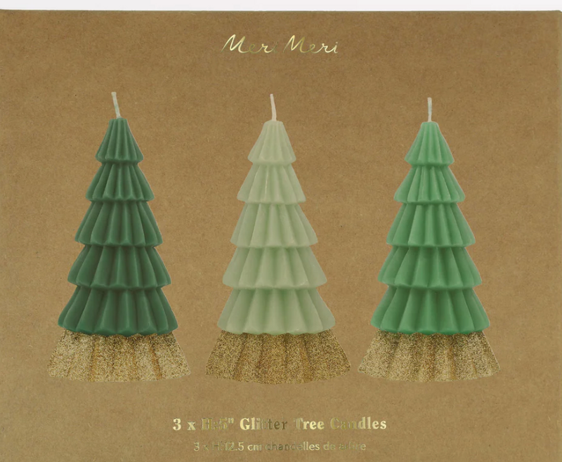 Meri Meri Green Tree Candles