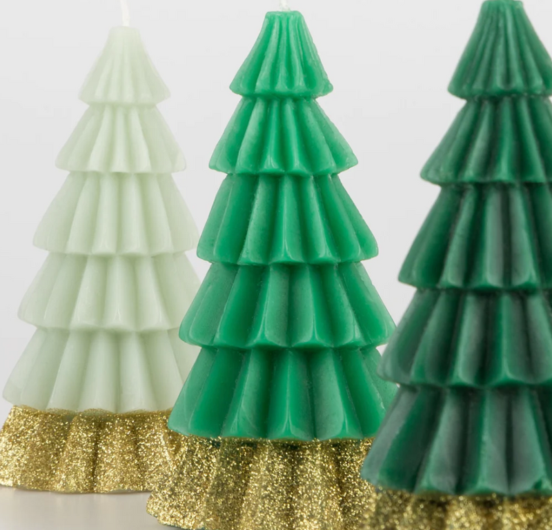 Meri Meri Green Tree Candles