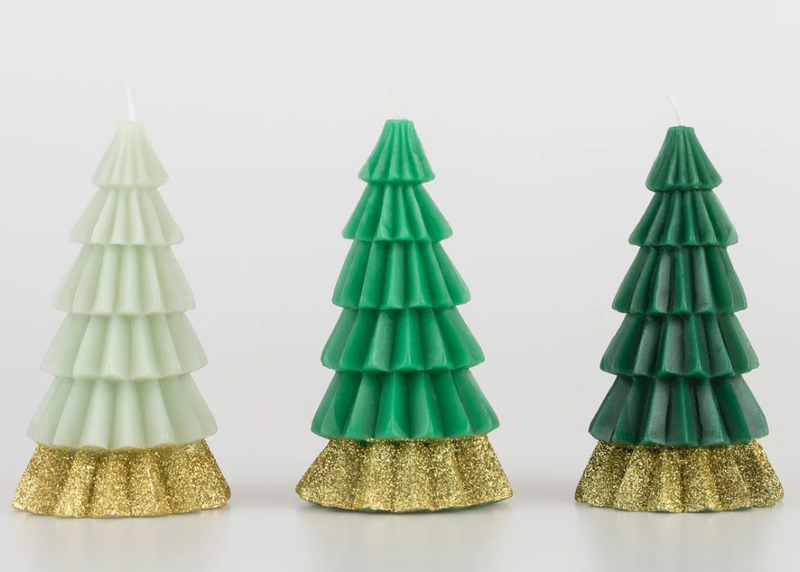 Meri Meri Green Tree Candles