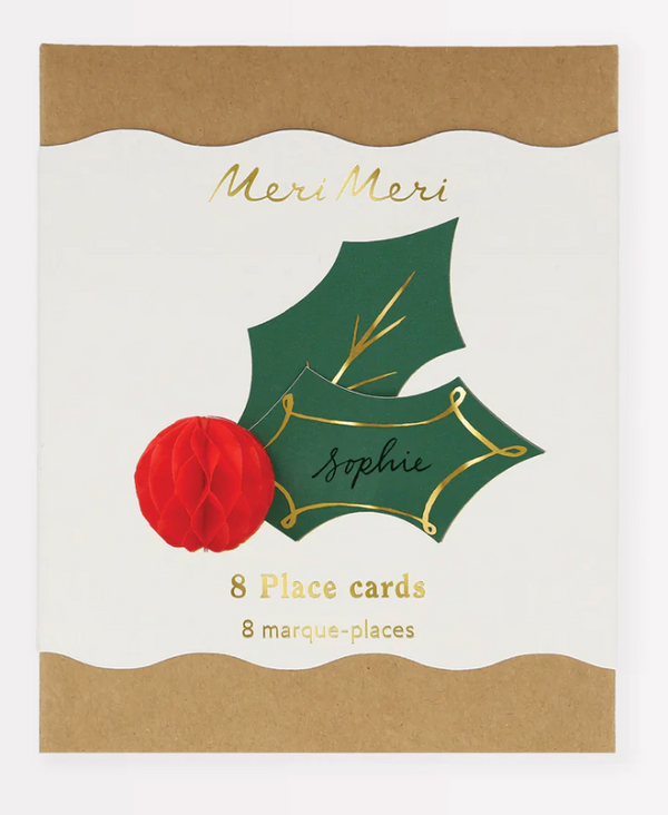 Meri Meri Holly Honeycomb Place Cards