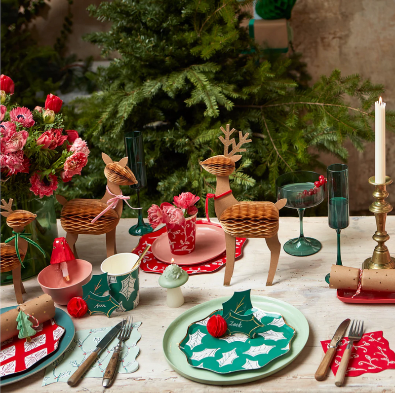 Meri Meri Holly Honeycomb Place Cards