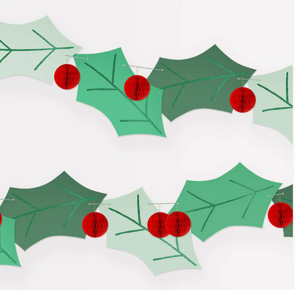 Meri Meri Honeycomb Holly Garland