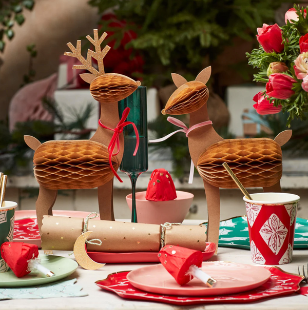 Meri Meri Honeycomb Reindeer Family