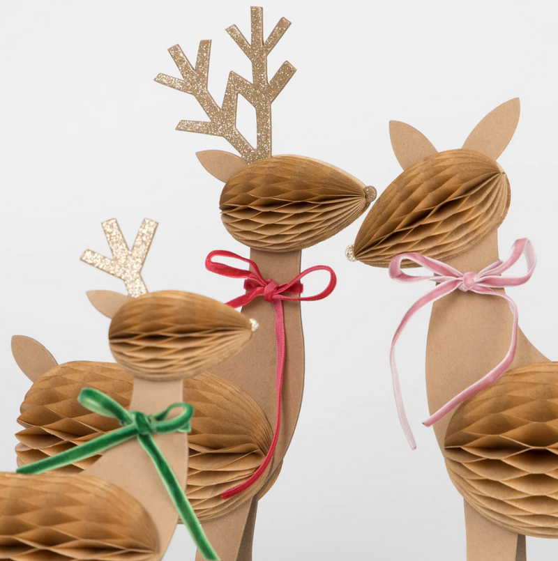 Meri Meri Honeycomb Reindeer Family