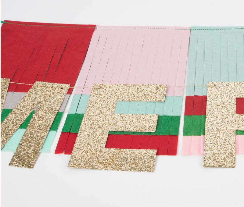 Meri Meri Merry Christmas Fringe Garland