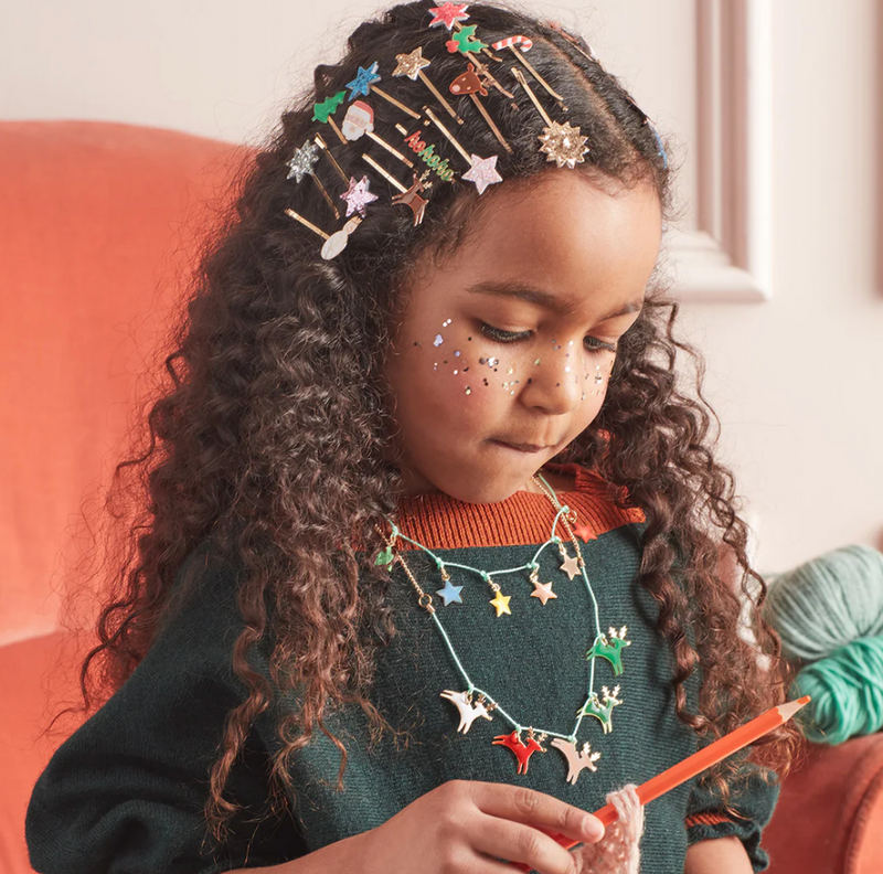 Meri Meri Reindeer Enamel Necklace