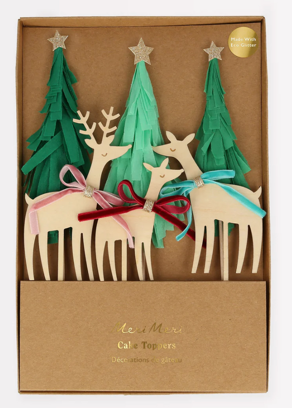 Meri Meri Reindeer Family Cake Toppers