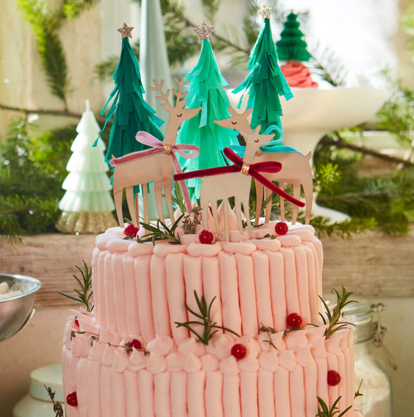 Meri Meri Reindeer Family Cake Toppers