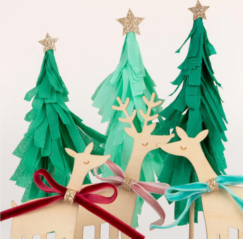 Meri Meri Reindeer Family Cake Toppers