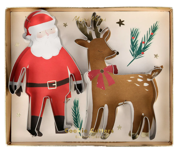 Meri Meri Santa & Reindeer Christmas Cookie Cutters