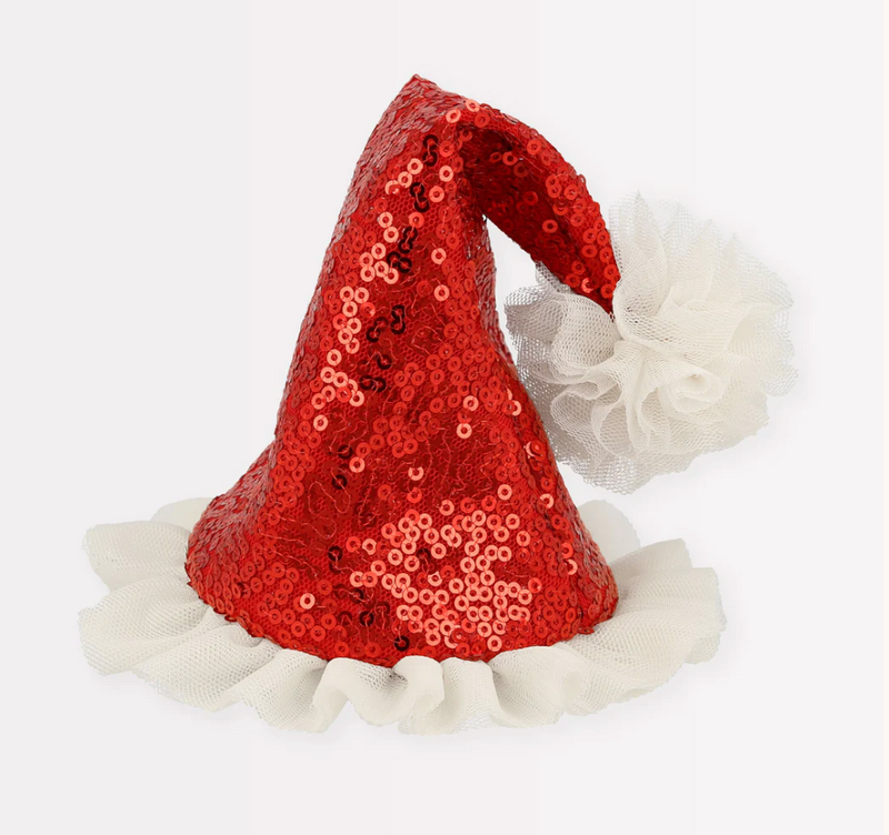 Meri Meri Sequin Santa Hat Hair Clip