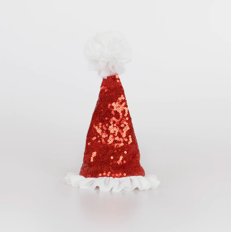 Meri Meri Sequin Santa Hat Hair Clip