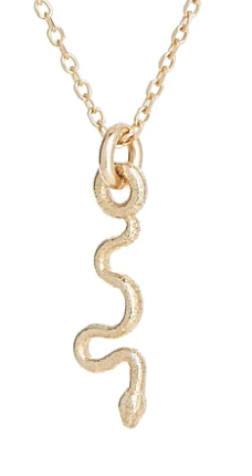 Talon Itty Bitty Snake Pendant Necklace 16"