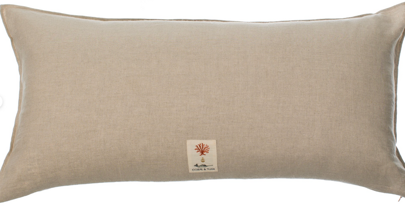 Coral & Tusk Mushrooms and Ferns Lumbar Pillow