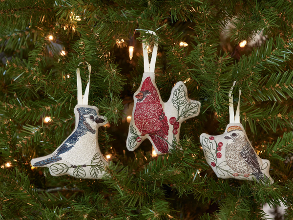 Coral & Tusk Red Cardinal Ornament