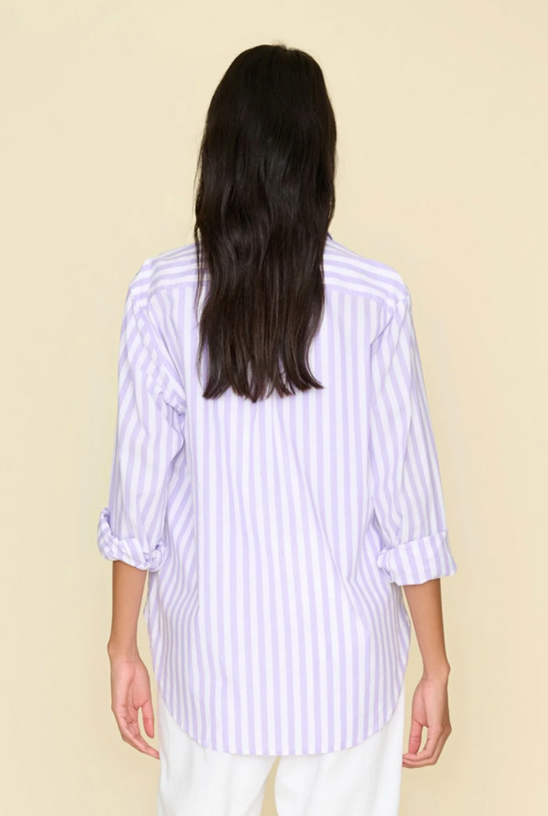 Xirena Beau Shirt Amethyst Stripe