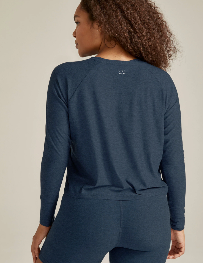 Beyond Yoga Featherweight Daydreamer Pullover Nocturnal Navy