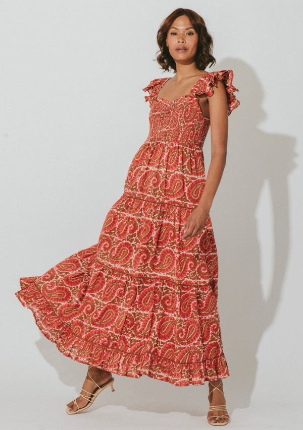 Cleobella Zahara Ankle Dress Belize Blossom