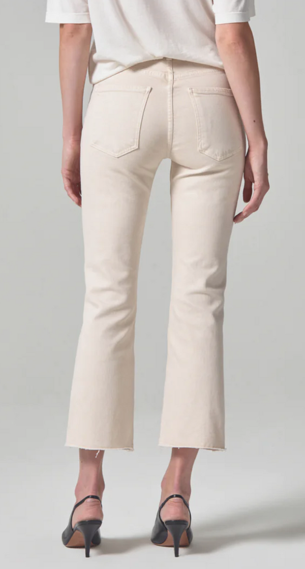 Citizens of Humanity Isola Cropped Trouser in Overdye Almondette