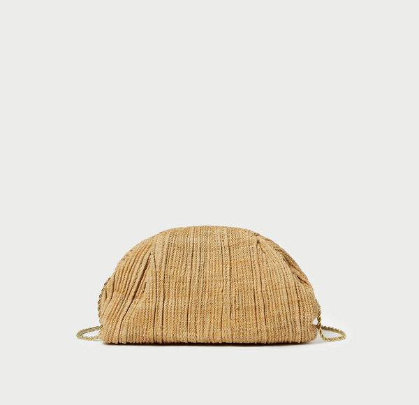 Loeffler Randall Bailey Flat Pleated Pouch Natural