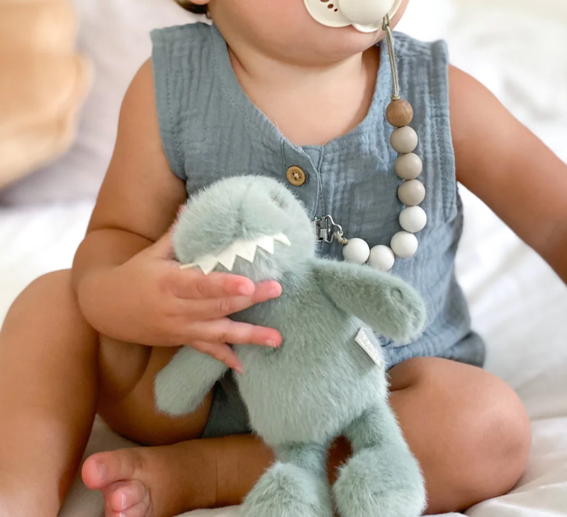 Mon Ami Tiny Dino Plush Rattle