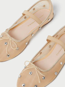 Loeffler Randall Leonie Soft Ballet Flat Caramel/Clear