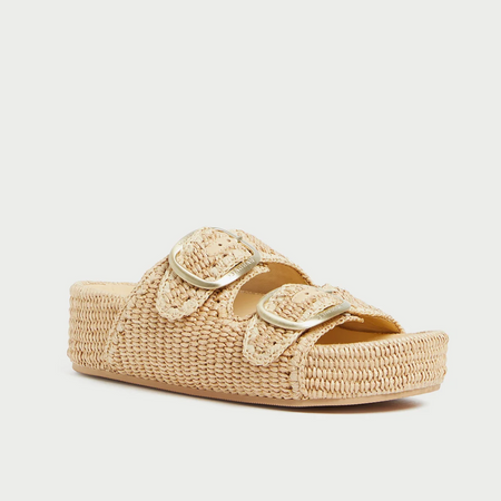Loeffler Randall Theo Two Band Sandal Natural/Natural