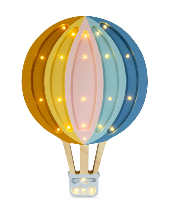 Little Lights Hot Air Balloon - Retro Rainbow