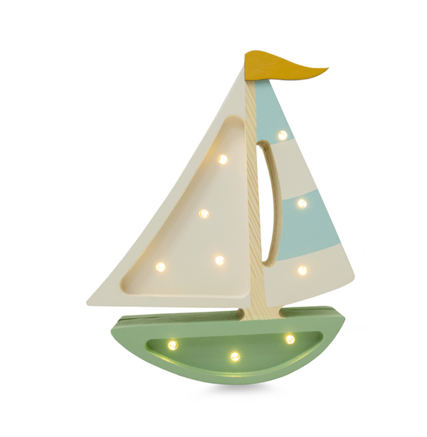 Little Lights Mini Sailboat - Olive Tree