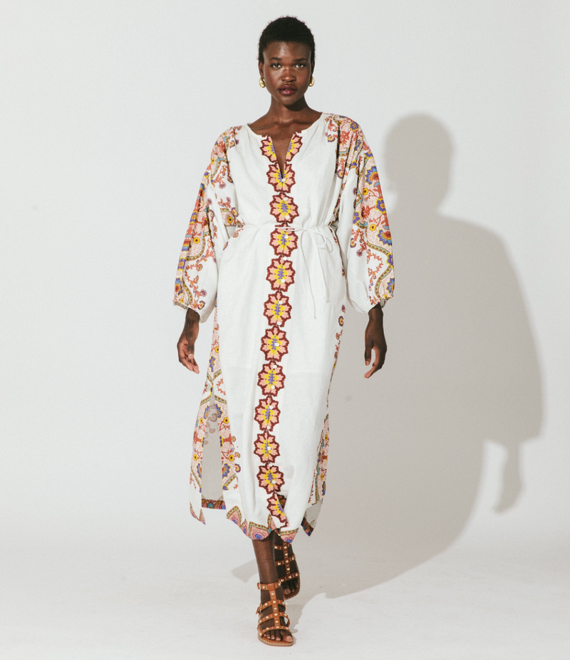 Cleobella Kaila Midi Kaftan Lagos Print