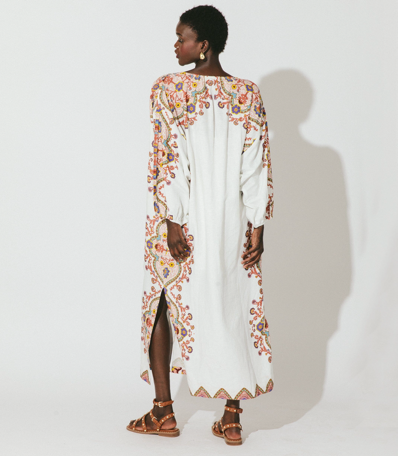 Cleobella Kaila Midi Kaftan Lagos Print