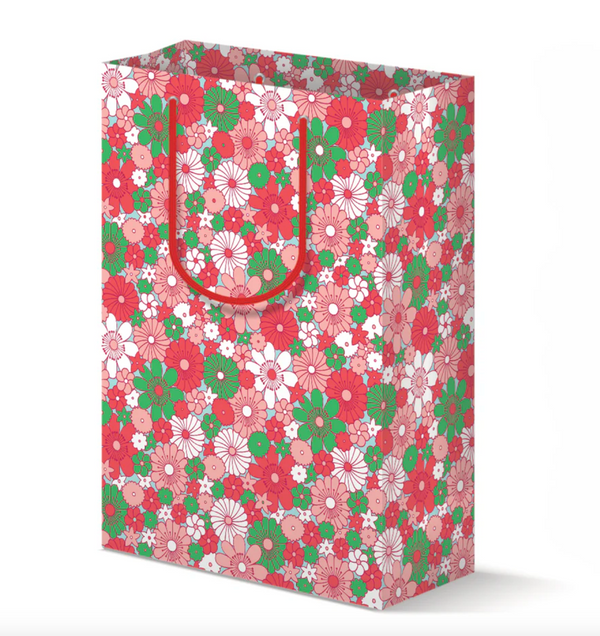 The Good Twin Holiday Floral Gift Bag