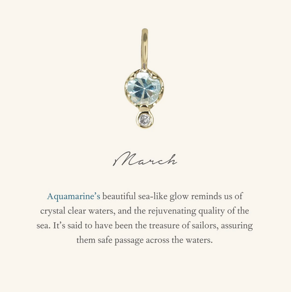 Zahava Aquamarine Birthstone Amulet March