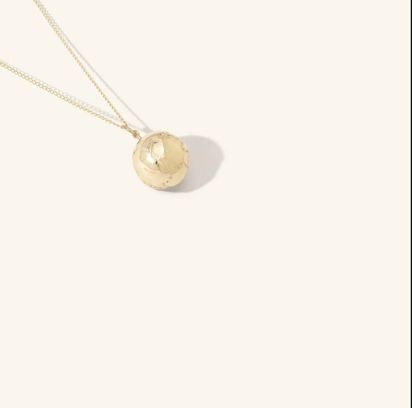 Zahava Mini Golden Atlas Charm Necklace