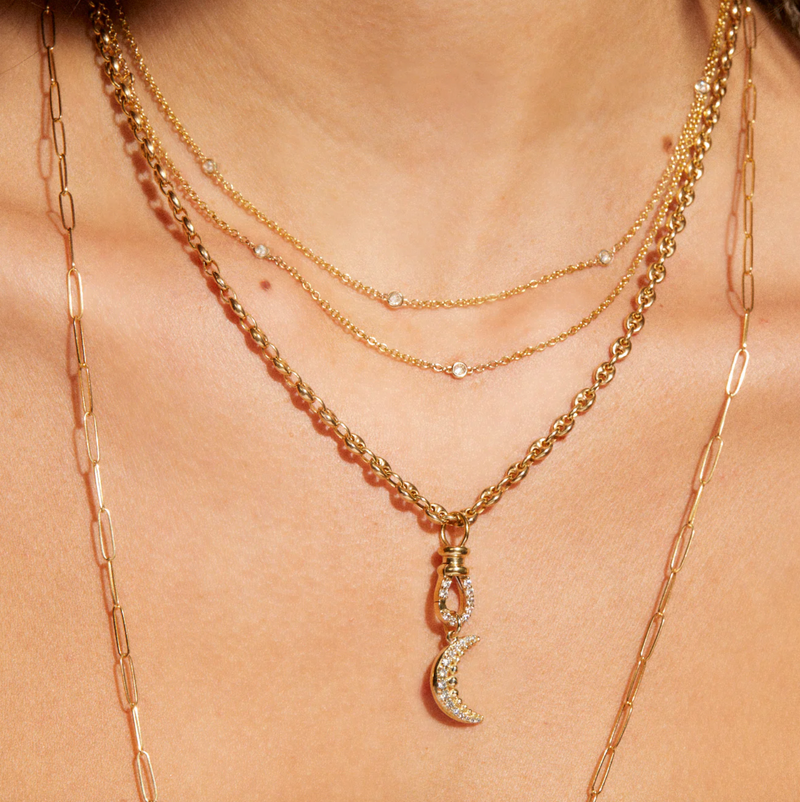 Zahava Puffed Mariner Chain Necklace