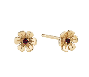 Ariel Gordon Jewelry In Bloom Birthstone Garnet Studs - Pair