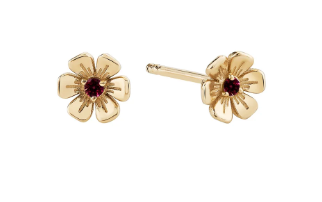 Ariel Gordon Jewelry In Bloom Birthstone Ruby Studs - Pair