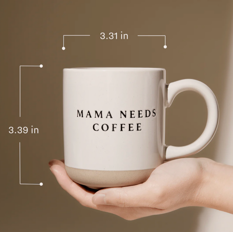 Sweet Water Decor Mama Needs 14oz. Coffee Stoneware Coffee Mug