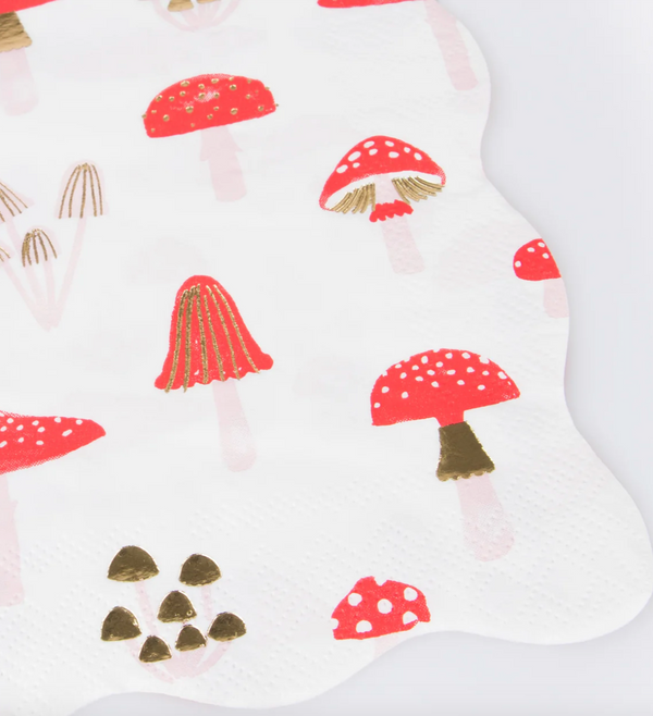 Meri Meri  Merry Mushrooms Large Napkins