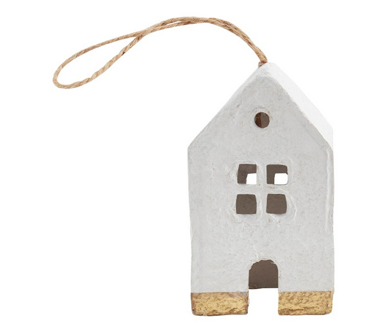 Santa Barbara Design Studio Ppr-Mache Hse Ornaments S/4