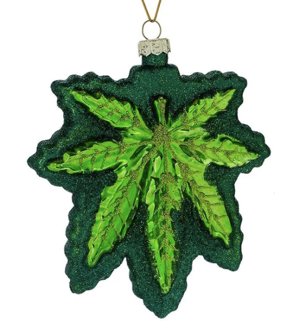 Cody Foster & Co Beaded Marijuana Leaf